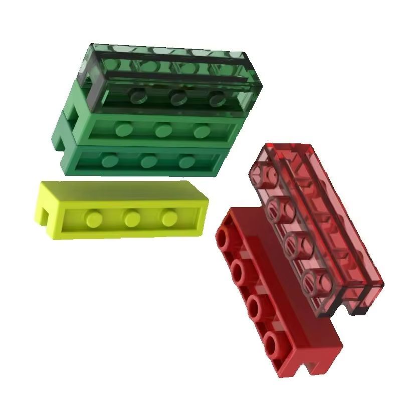 Kids Education Channel - 30 Stück High-Tech-Wandziegel 1x4, modifizierte Bausteine