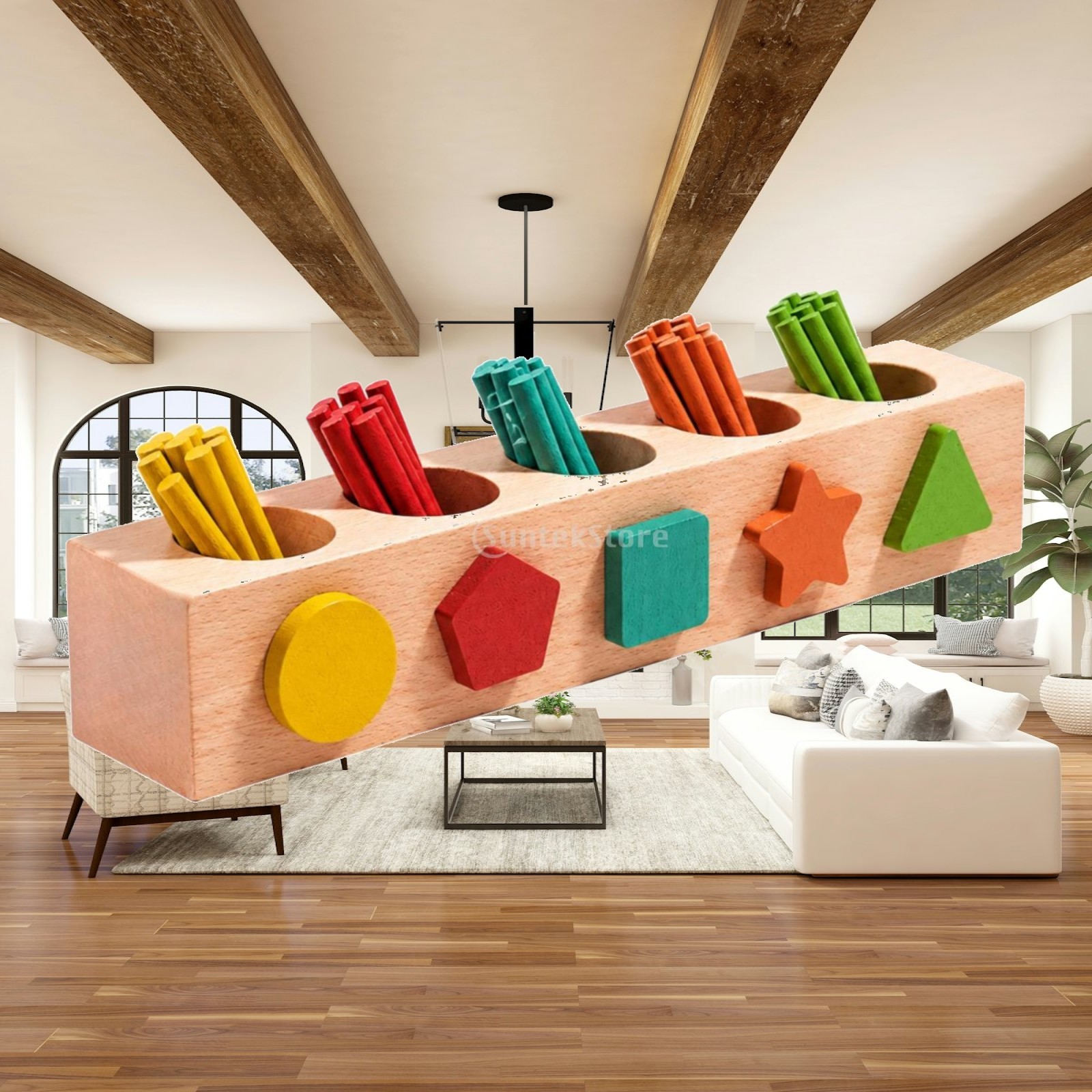 Kids Education Number - Holz-Lernspielzeug für Kinder, Montessori-Lernbox zum Sortieren