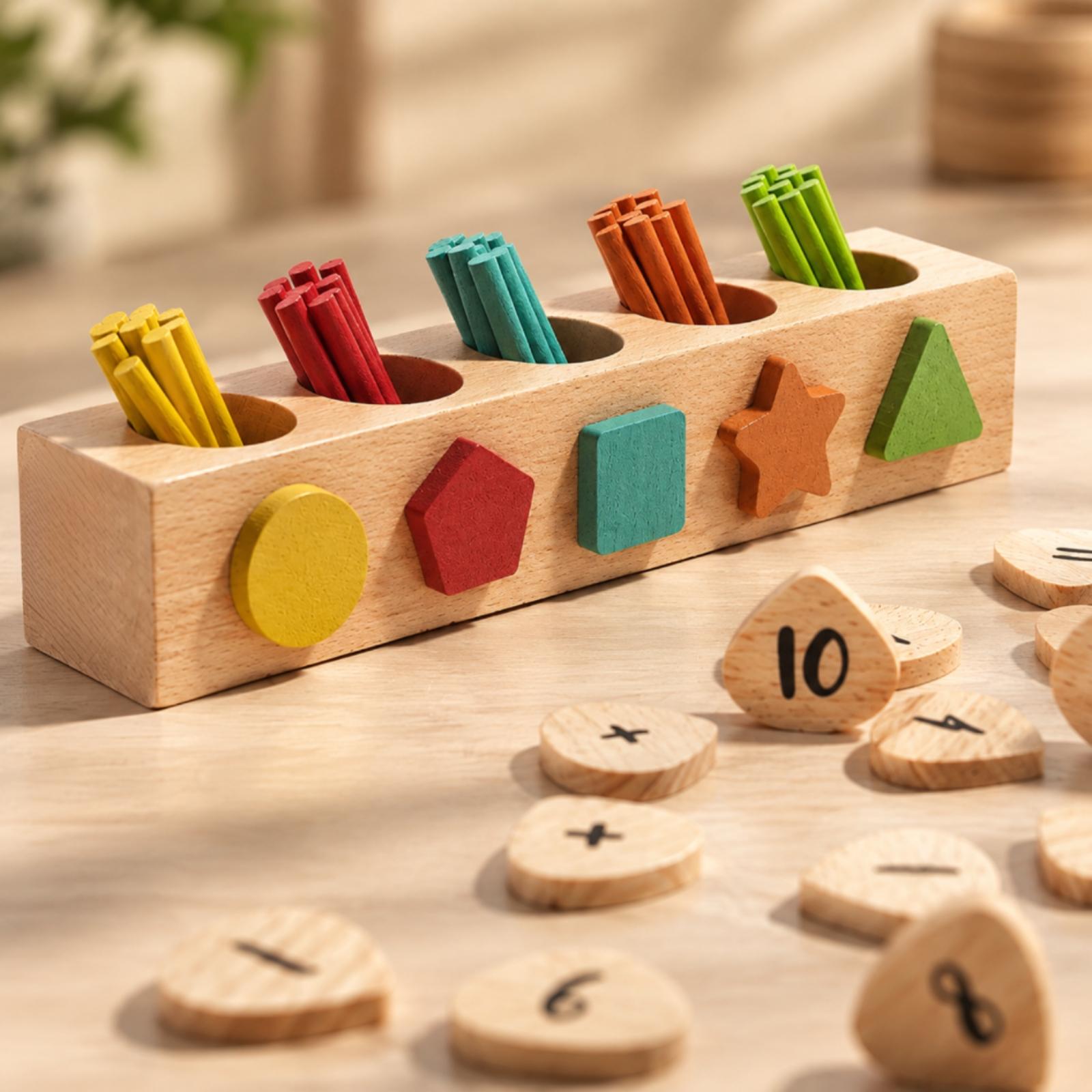 Holz-Lernspielzeug für Kinder, – Kids Education Number Bewertung und Preis