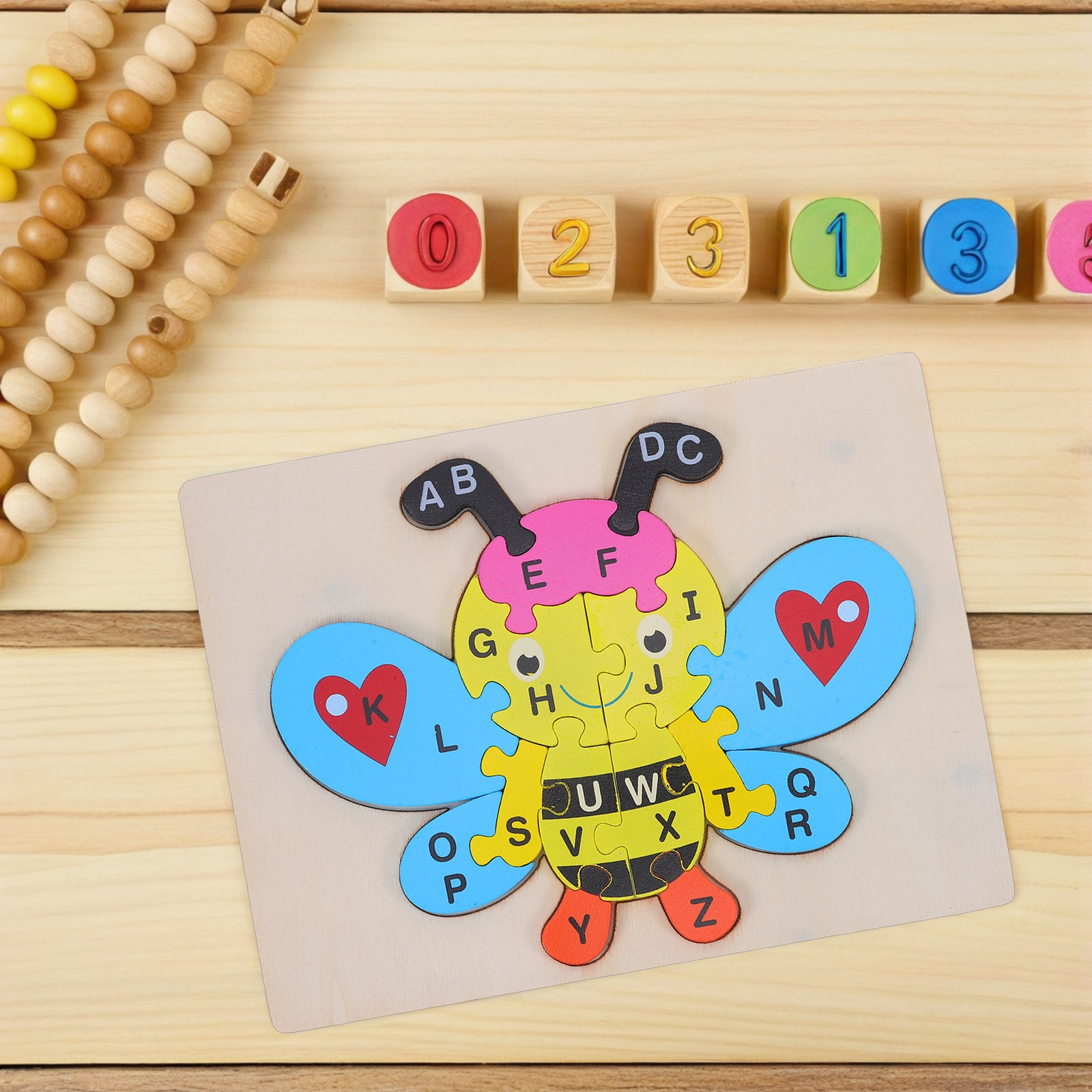 1 Set Holz-ABC-Puzzle in Biene – Abc Kids Early Education Bewertung und Preis