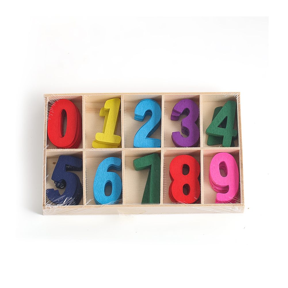 Holzzahlen, unvollendet, Kunst – Kids Education Name Bewertung und Preis