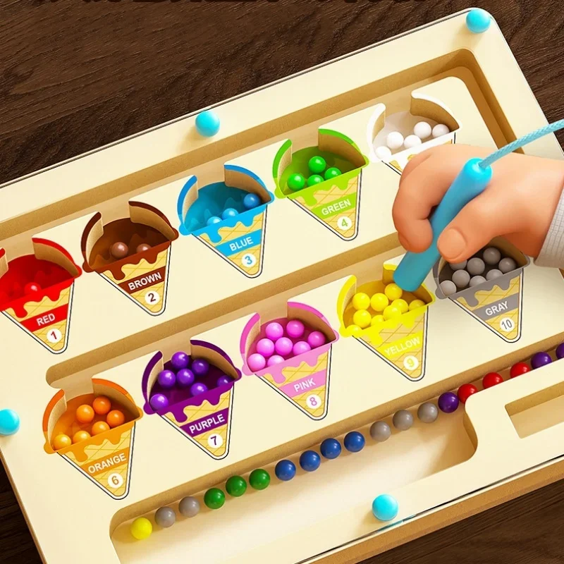 Eiscreme Magnetisches Farb- un – Kids Education Number Bewertung und Preis