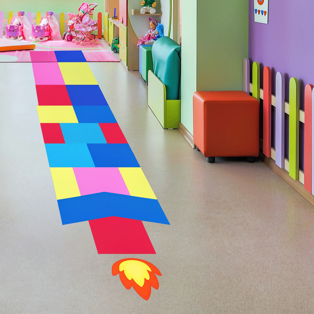 Pädagogischer Raketen-Hopscotc – Kids Education Activities Bewertung und Preis