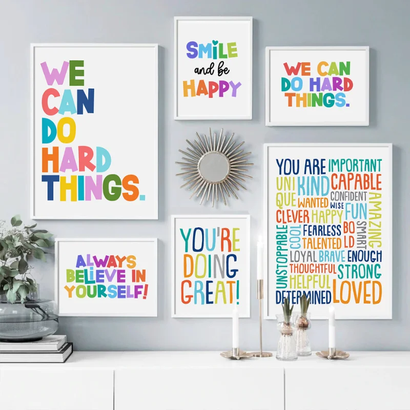 Positives Kinderzimmer Wandbil – Kids Education Motivation Bewertung und Preis